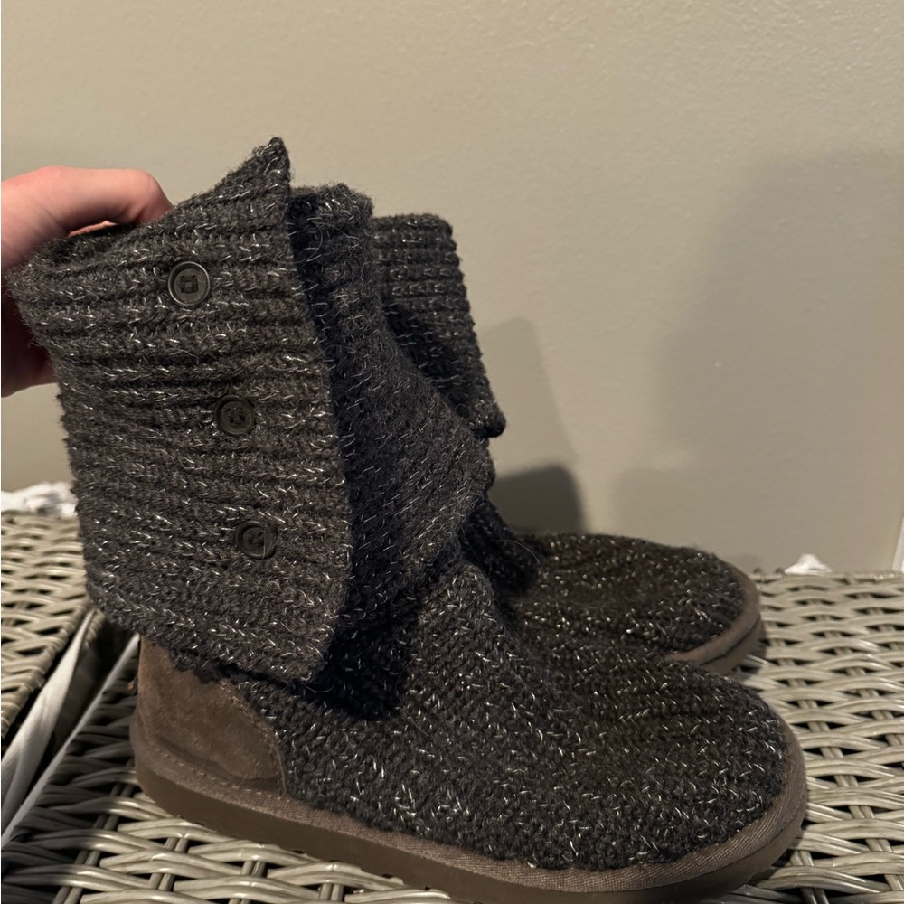 UGG Classic Cardigan Boot- Gray